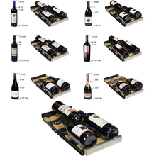 Load image into Gallery viewer, Allavino 24 Wide FlexCount II Tru-Vino 36 Bottle Dual Zone Black Wine Refrigerator VSWR36-2BF20
